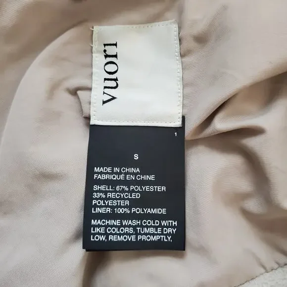 Vuori Sycamore Snap Front Shirt Jacket in Dark Salt Cream Pockets Shacket Small - Picture 7 of 8